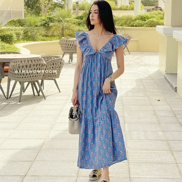🔥Last 1🔥MANGO Cotton maxi dress - Picture 7 of 8